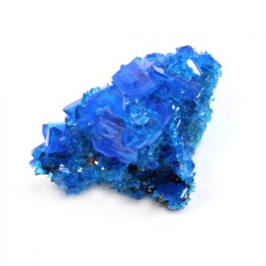 Chalcanthite copper compound mineral crystals