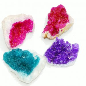 Colourful Dyed Druzy Geodes