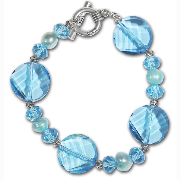 blue crystal bracelet