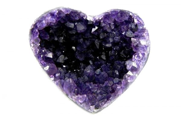 Amethyst Crystal Heart Druze