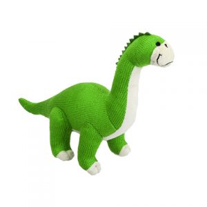 knitted dinosaur toy plush dinosaur diplodocus