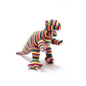 stripy t rex rattle