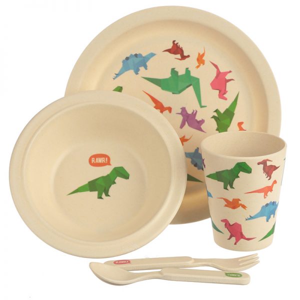 Bamboo Kids Dinosaur Dinner Set