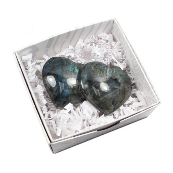 Labradorite Friendship Hearts