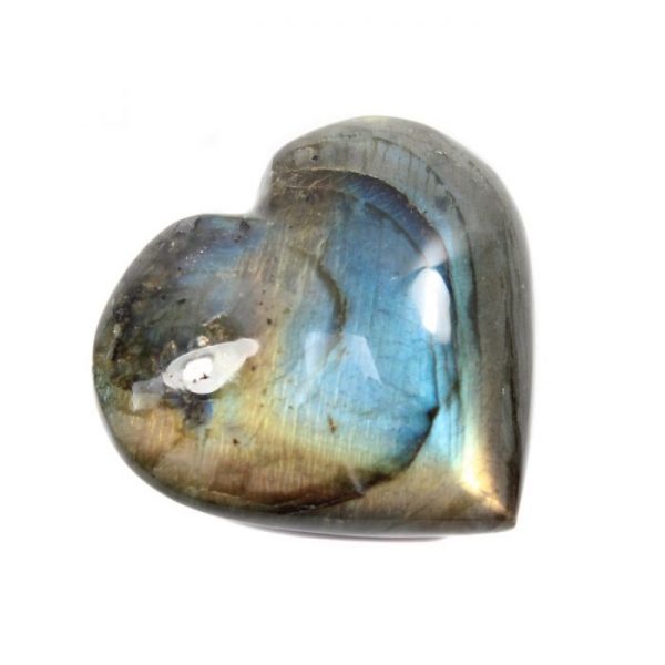 Labradorite Puff Heart