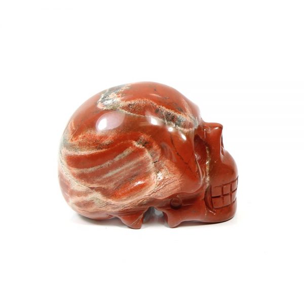 Red Jasper Gemstone Skull