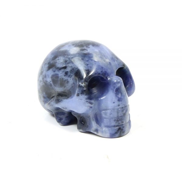 Sodalite Gemstone Skull-