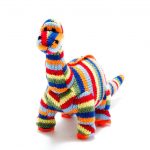 Stripy Diplodocus Dinosaur Rattle Toy