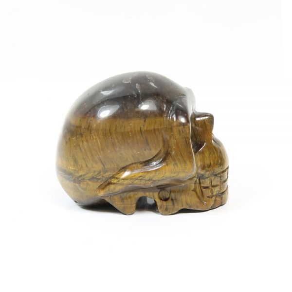 Tigers Eye Gemstone Skull