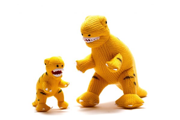 Yellow T Rex Dinosaur Soft Toy
