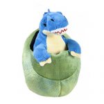 plush blue baby dinosaur_egg