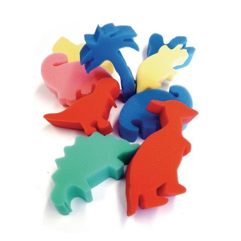 Crayola Dinosaur Paint Sponges Assorted Colors Pack Of 9 Sponges