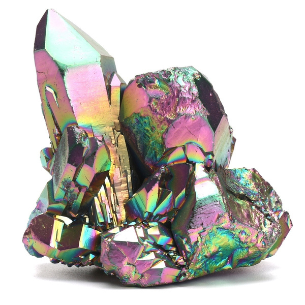 Rainbow Aura Quartz Crystal