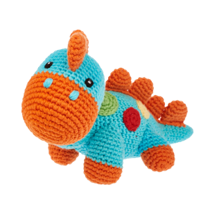 dinosaur toy steggi turquoise-orange jj
