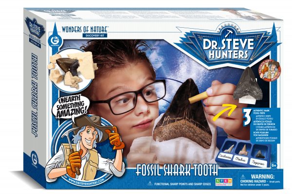 Fossil Megalodon Shark Tooth Dig Kit