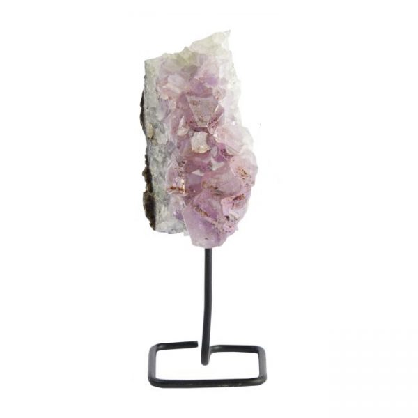 Amethyst-Druze-on-Metal-base