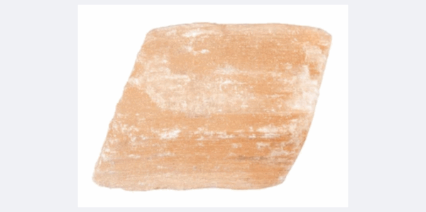 orange selenite chunk