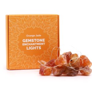 Orange Jade Crystal Gemstone Lights