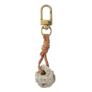 pyrite_cluster_brass_keyring