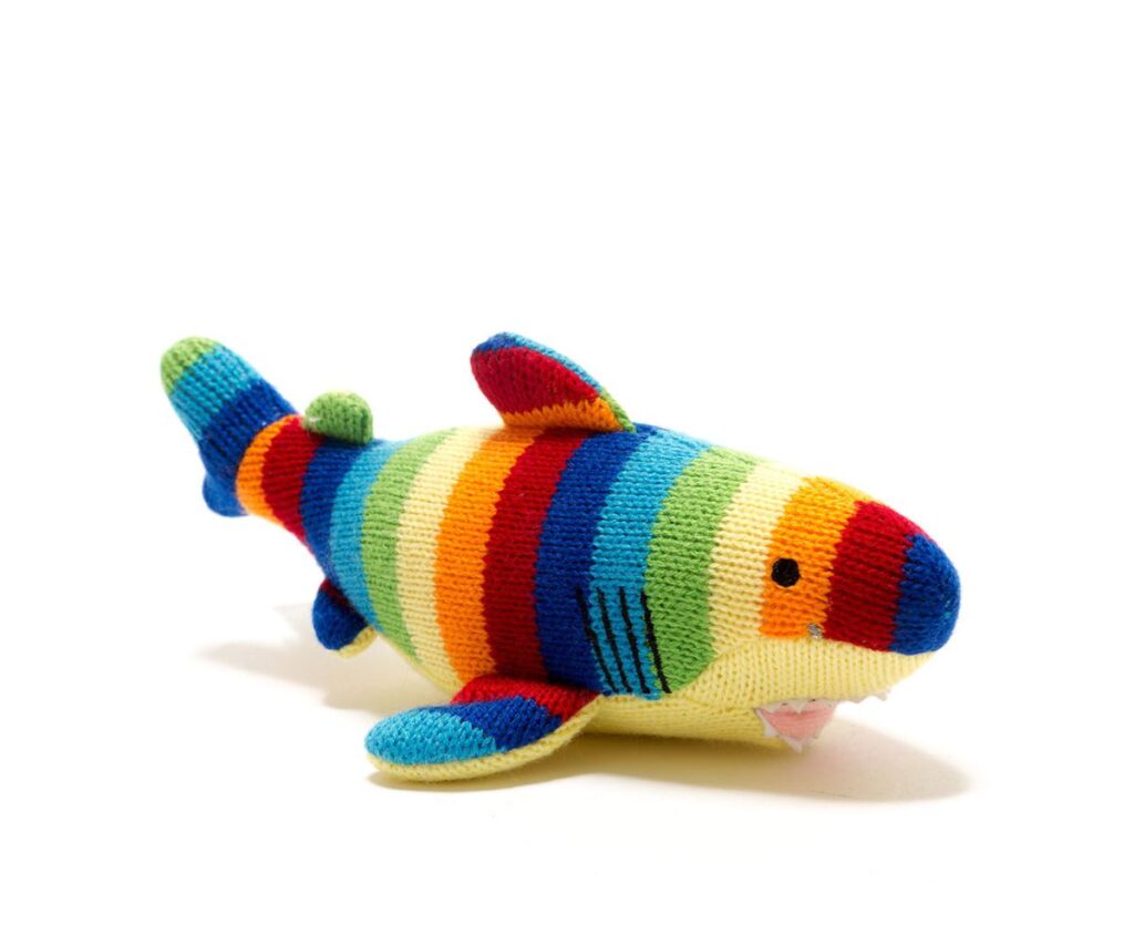 baby shark soft rattle toy